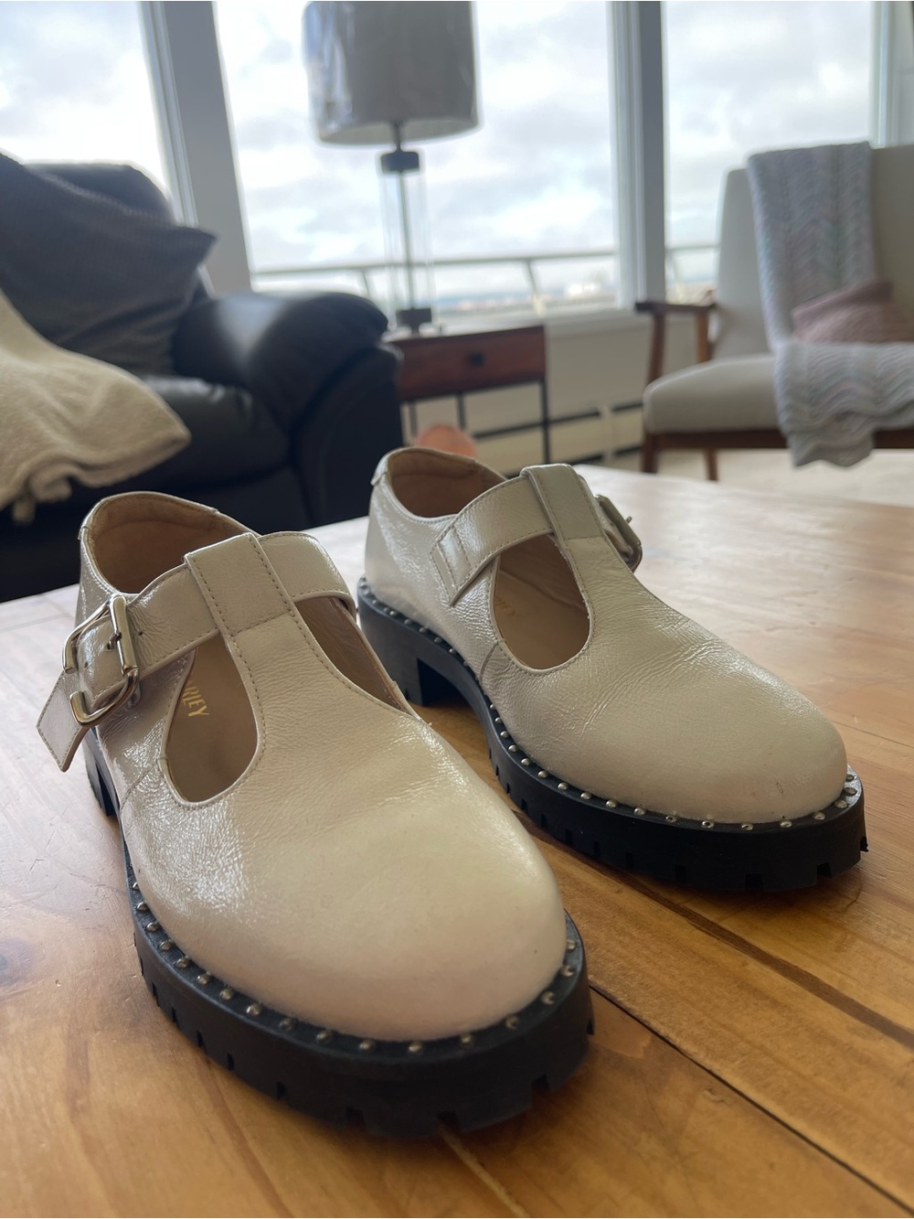 Poppy Barley The Academy Mary Jane Creamy Beige size 6 - Picture 8 of 11